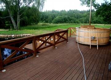 Фото номера Дом с 2 спальнями Дома для отпуска Vilks un Briedis Holiday Home &amp; Wellness Area г. Смилтене 41