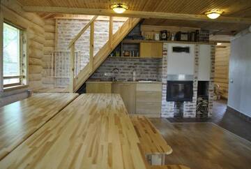 Фото номера Дом с 2 спальнями Дома для отпуска Vilks un Briedis Holiday Home &amp; Wellness Area г. Смилтене 15