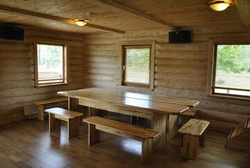 Фото номера Дом с 2 спальнями Дома для отпуска Vilks un Briedis Holiday Home &amp; Wellness Area г. Смилтене 17