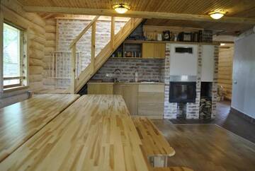 Фото номера Дом с 2 спальнями Дома для отпуска Vilks un Briedis Holiday Home &amp; Wellness Area г. Смилтене 32